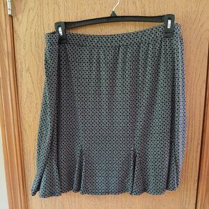 Susan Graver Regular Printed Liquid Knit 8-Gore Skort Size 1X